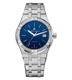  Shop Authentic Maurice Lacroix Aikon Date Blue Dial Silver Steel Strap Watch for Men - AI1108-SS002-430-1 - Luxxuri