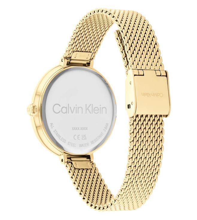  Shop Authentic Calvin Klein Authentic White Dial Rose Gold Mesh Bracelet Watch for Women - K8G23526 - Luxxuri