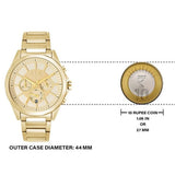  Shop Authentic Armani Exchange Drexler Chronograph Gold Dial Gold Steel Strap Watch For Men - AX2602 - Luxxuri