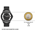  Shop Authentic Armani Exchange Hampton Chronograph Black Dial Black Steel Strap Watch For Men - AX2189 - Luxxuri