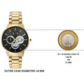  Shop Authentic Armani Exchange Cayde Chronograph Black Dial Gold Steel Strap Watch for Men - AX2747 - Luxxuri