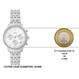  Shop Authentic Fossil Neutra Chronograph Silver Dial Silver Steel Strap Watch for Women - ES5217 - Luxxuri