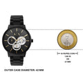  Shop Authentic Armani Exchange Cayde Chronograph Black Dial Black Steel Strap Watch for Men - AX2748 - Luxxuri