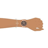  Shop Authentic Fossil Neutra Chronograph Mother of Pearl Brown Dial Rose Gold Steel Strap Watch for Women - ES5218 - Luxxuri
