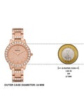  Shop Authentic Fossil Jesse Crystal Rose Gold Dial Rose Gold Steel Strap Watch for Women - ES3020 - Luxxuri
