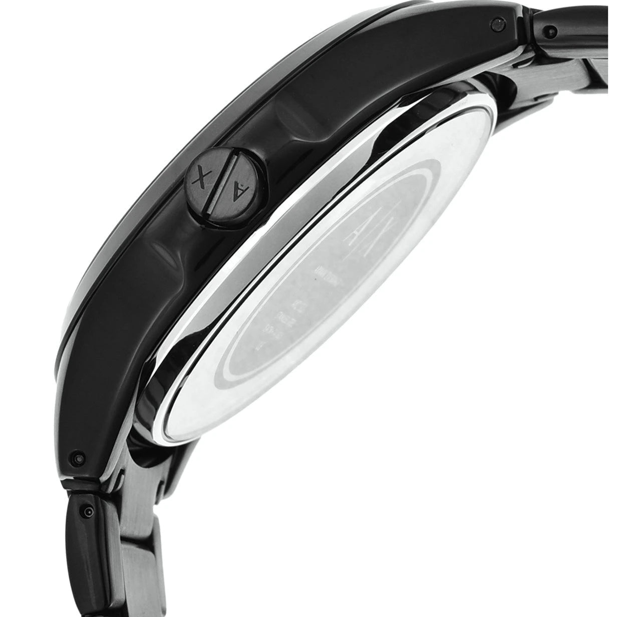  Shop Authentic Armani Exchange Hampton Chronograph Black Dial Black Steel Strap Watch For Men - AX2164 - Luxxuri