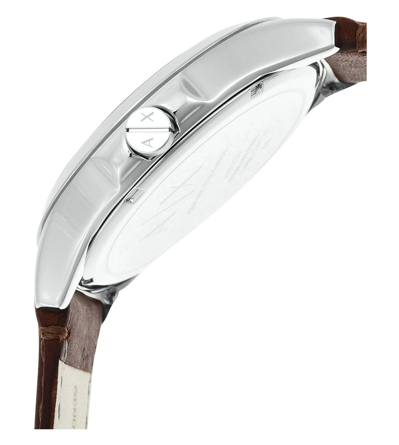  Shop Authentic Armani Exchange Hampton Chronograph Blue Dial Brown Leather Strap Watch For Men - AX2133 - Luxxuri