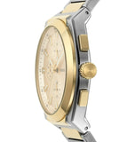  Shop Authentic Fossil Everett Chronograph Gold Dial Two Tone Steel Strap Watch for Men - FS5796 - Luxxuri