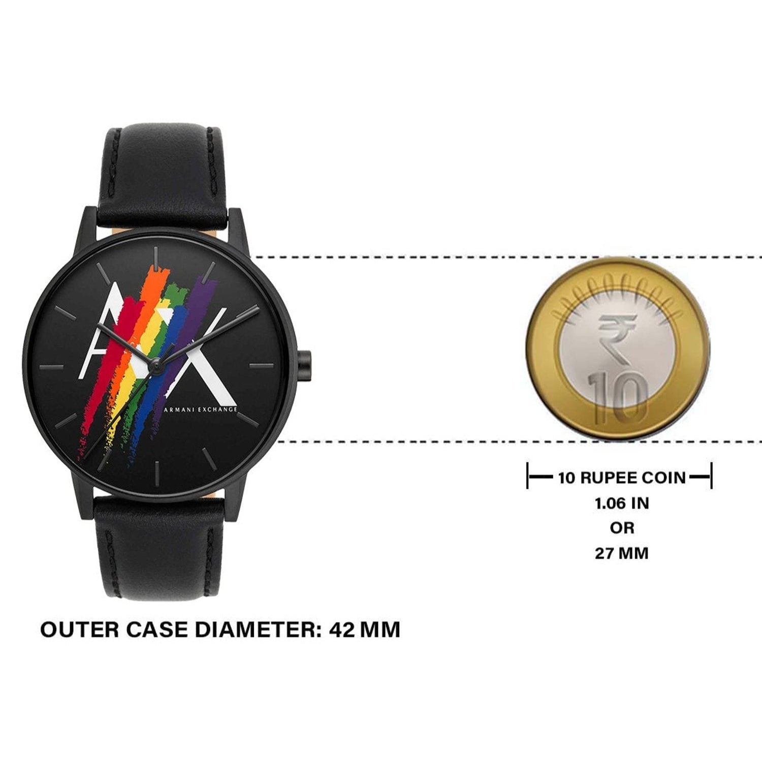  Shop Authentic Armani Exchange Cayde Analog Black Dial Black Leather Strap Watch For Men - AX7120 - Luxxuri