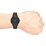  Shop Authentic Armani Exchange Cayde Analog Black Dial Black Steel Strap Watch For Men - AX2701 - Luxxuri