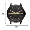  Shop Authentic Armani Exchange Hampton Chronograph Black Dial Black Steel Strap Watch For Men - AX2413 - Luxxuri