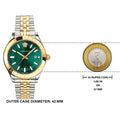  Shop Authentic Versace Hellenium Green Dial Two Tone Steel Strap Watch for Men - VEVK00620 - Luxxuri