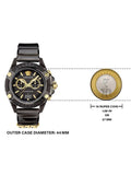  Shop Authentic Versace Icon Active Chronograph Black Dial Black Steel Strap Watch for Men - VEZ700421 - Luxxuri