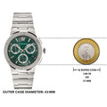  Shop Authentic Versace Grace Chronograph Quartz Green Dial Silver Steel Strap Watch For Men - VEZ900121 - Luxxuri