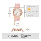  Shop Authentic Michael Kors Sidney Multifunction White Dial Pink Silicone Strap Watch For Women - MK7222 - Luxxuri