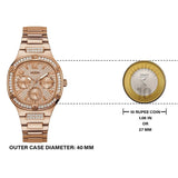  Shop Authentic Guess Duchees Quartz Rose Gold Dial Rose Gold Steel Strap Watch For Women - GW0558L3 - Luxxuri