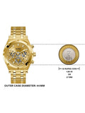  Shop Authentic Guess Continental Diamonds Gold Dial Gold Steel Strap Watch for Men - GW0261G2 - Luxxuri