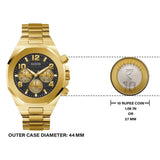  Shop Authentic Guess Empire Quartz Black Dial Gold Steel Strap Watch For Men - GW0489G2 - Luxxuri