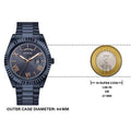  Shop Authentic Guess Connoisseur Quartz Blue Dial Blue Steel Strap Watch For Men - GW0265G9 - Luxxuri
