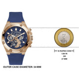  Shop Authentic Guess Third Gear Analog Blue Dial Blue Rubber Strap Watch for Men - GW0334G3 - Luxxuri