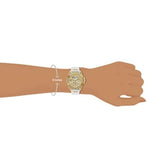  Shop Authentic Guess Queen Quartz Gold Dial White Silicone Strap Watch For Women - GW0536L2 - Luxxuri