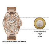  Shop Authentic Guess Queen Multifunction Rose Gold Dial Rose Gold Steel Strap Watch For Women - GW0464L3 - Luxxuri