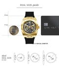Guess Prodigy Black Dial Black Silicone Strap Watch For Men - GW0569G2