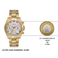  Shop Authentic Guess Exclusive Multi Color White Dial Gold Steel Strap Watch for Women - GW0457L1 - Luxxuri