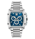  Shop Authentic Versace Dominus Chronograph Blue Dial Silver Steel Strap Watch For Men - VE6H00423 - Luxxuri