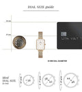  Shop Authentic Daniel Wellington Quadro Melrose White Dial Gold Mesh Strap Watch For Women - DW00100431 - Luxxuri