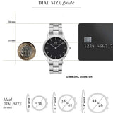  Shop Authentic Daniel Wellington Iconic Link Black Dial Silver Steel Strap Watch For Women - DW00100206 - Luxxuri