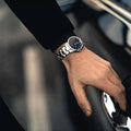  Shop Authentic Daniel Wellington Iconic Link Black Dial Silver Steel Strap Watch For Women - DW00100206 - Luxxuri