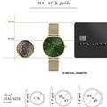  Shop Authentic Daniel Wellington Petite Emerald Green Dial Gold Mesh Strap Watch For Women - DW00100480 - Luxxuri