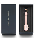  Shop Authentic Daniel Wellington Quadro Pressed Mother of Pearl Pink Dial Pink Leather Strap Watch For Women - DW00100508 - Luxxuri