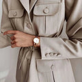  Shop Authentic Daniel Wellington Iconic Link White Dial Rose Gold Steel Strap Watch For Women - DW00100211 - Luxxuri