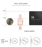  Shop Authentic Daniel Wellington Quadro Pressed Mother of Pearl Pink Dial Pink Nylon Strap Watch For Women - DW00100509 - Luxxuri