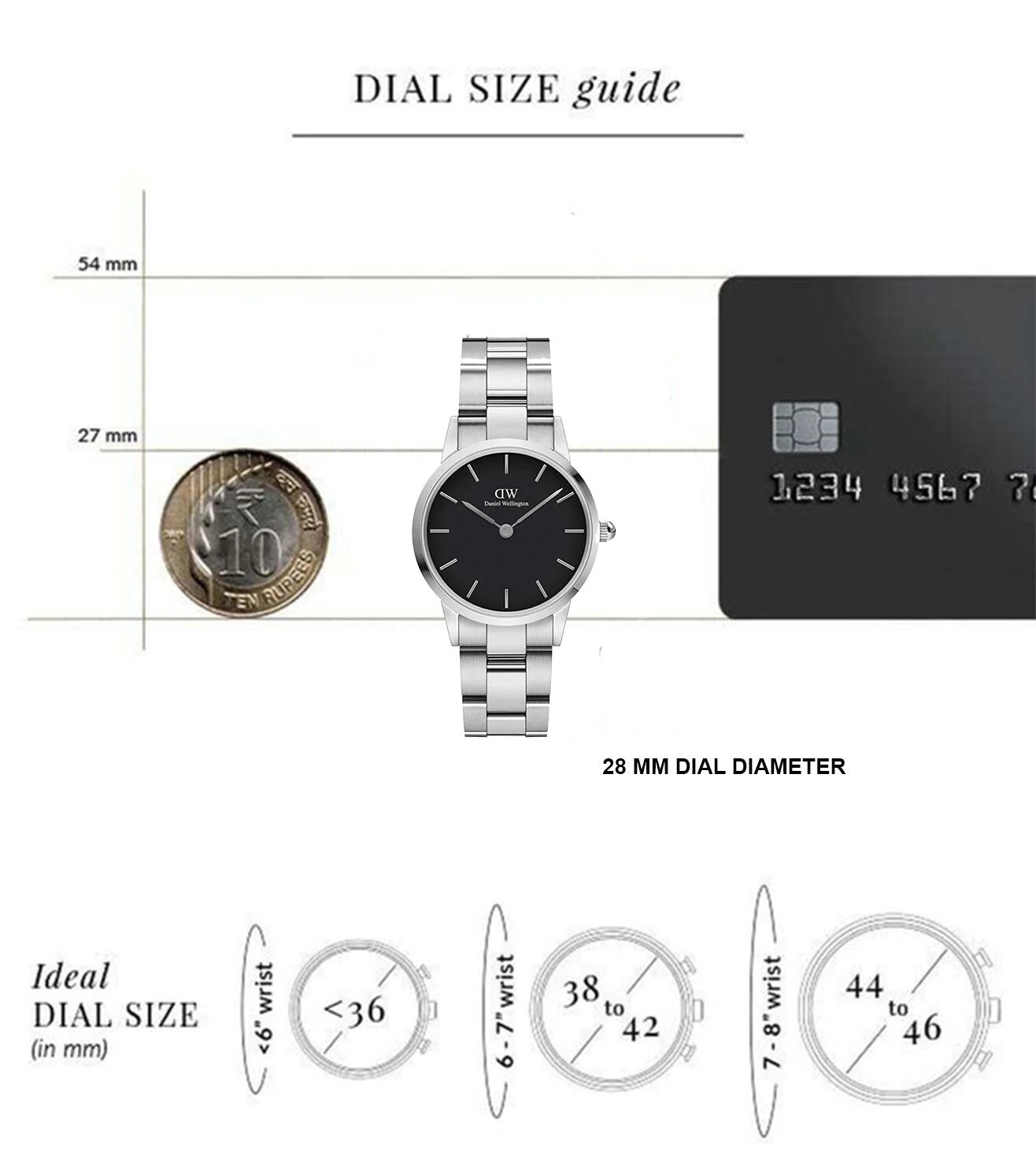  Shop Authentic Daniel Wellington Iconic Link Black Dial Silver Steel Strap Watch For Women - DW00100208 - Luxxuri