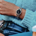  Shop Authentic Daniel Wellington Iconic Link Black Dial Silver Steel Strap Watch For Women - DW00100208 - Luxxuri