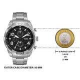  Shop Authentic Fossil Bronson Chronograph Black Dial Silver Steel Strap Watch for Men - FS5710 - Luxxuri