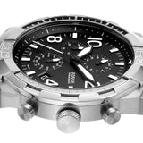  Shop Authentic Fossil Bronson Chronograph Black Dial Silver Steel Strap Watch for Men - FS5710 - Luxxuri