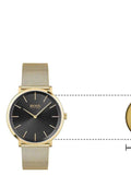  Shop Authentic Hugo Boss Horizon Quartz Black Dial Gold Mesh Bracelet Watch For Men - HB1513735 - Luxxuri