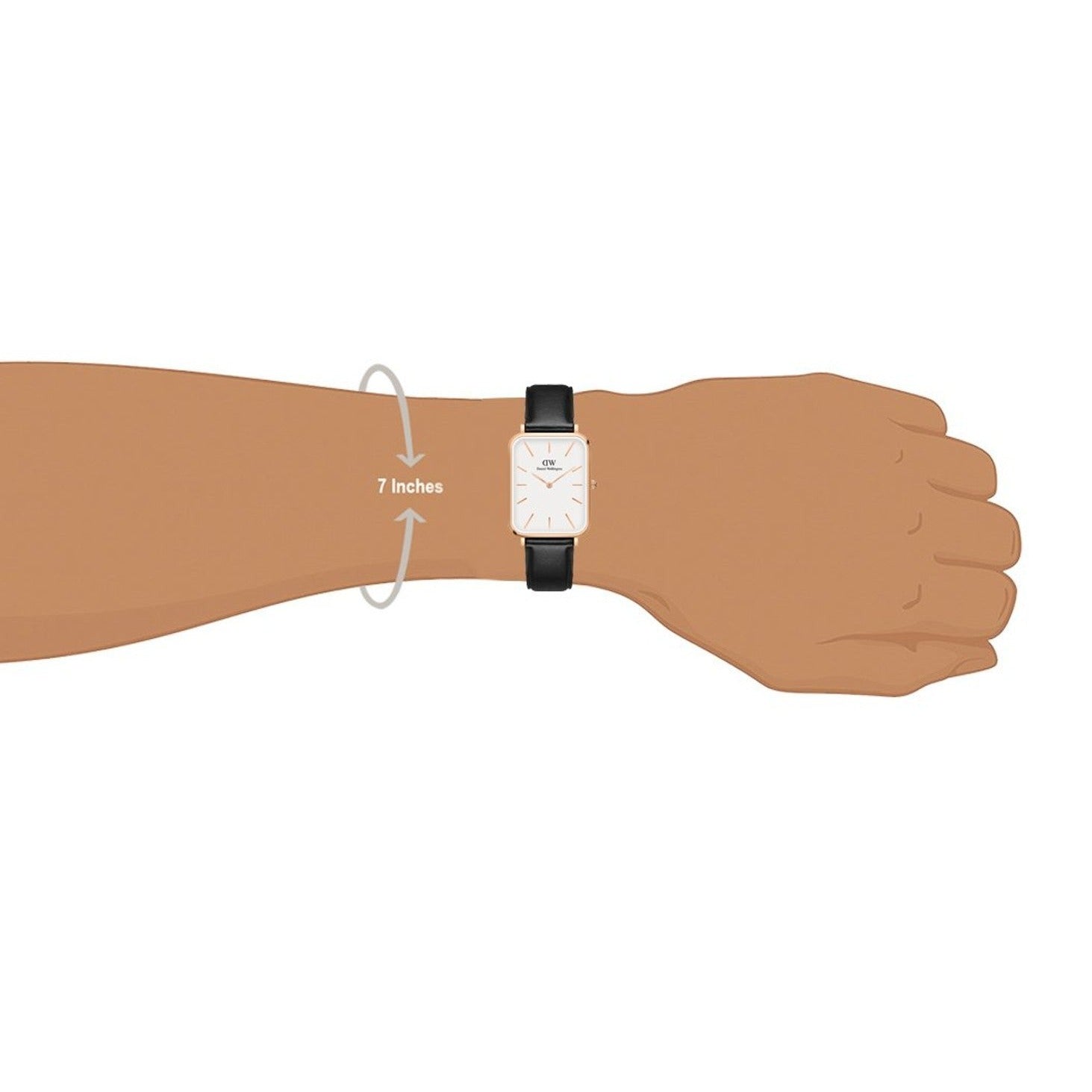  Shop Authentic Daniel Wellington Quadro White Dial Black Leather Strap Watch For Women - DW00100450 - Luxxuri