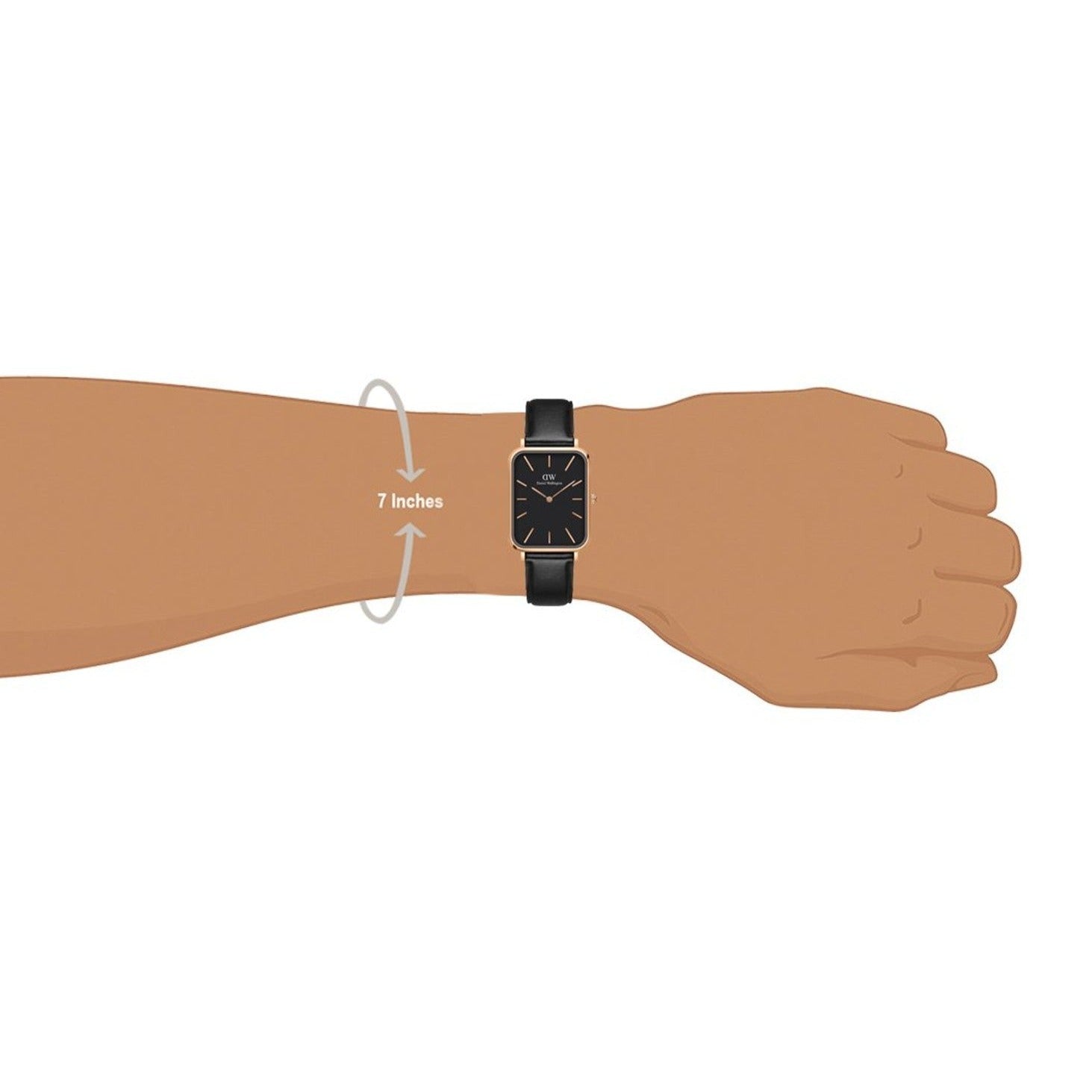  Shop Authentic Daniel Wellington Quadro Black Dial Black Leather Strap Watch For Women  - DW00100449 - Luxxuri