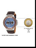  Shop Authentic Guess Rigor Analogue Quartz Blue Dial Brown Leather Strap Watch For Men - W0040G10 - Luxxuri