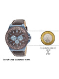  Shop Authentic Guess Force Quartz Brown Dial Brown Leather Strap Watch For Men - W0674G5 - Luxxuri