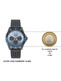  Shop Authentic Guess Odyssey Quartz Blue Dial Gunmetal Steel Strap Watch For Men - W1107G5 - Luxxuri