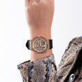  Shop Authentic Guess Princess Crystals Gold Dial Black Silicone Strap Watch For Women - GW0439L2 - Luxxuri