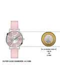  Shop Authentic Guess Dahlia Analog Silver Dial Pink Leather Strap Watch for Women - GW0529L1 - Luxxuri