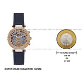  Shop Authentic Guess Solistice Diamonds Roe Gold Dial Black Rubber Strap Watch for Women - GW0484L2 - Luxxuri