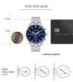  Shop Authentic Movado Heritage Calendoplan Chronograph Blue Dial Silver Steel Strap Watch For Men - 3650124 - Luxxuri